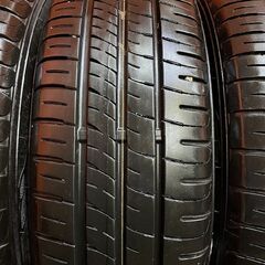 DUNLOP ENASAVE EC204 165/60R14 14インチ 夏タイヤ 4本 バリ溝 エブリイワゴン タウンボックス スクラム等　(KTF180)の画像