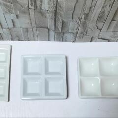 陶器皿10枚【4つ切/2種類（9枚）六切り（1枚）】の画像