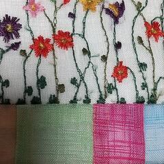 ★未使用★ 韓国ポジャギ刺繍ポーチの画像