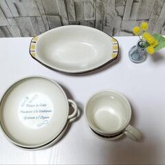グラタン皿.カレー皿.スープカップ/3点セットの画像