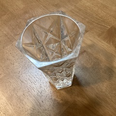クリスタルグラスの花瓶　花器　フランスCristal d’arques社製の画像
