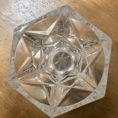 クリスタルグラスの花瓶　花器　フランスCristal d’arques社製の画像