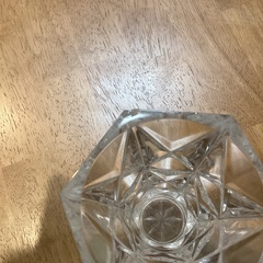 クリスタルグラスの花瓶　花器　フランスCristal d’arques社製の画像