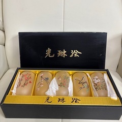 光琳絵グラスセット