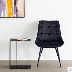 Elegant Velvet Box Stitch Chair / kanademono