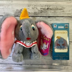 ディズニーランド　レトロ　ダンボぬいぐるみ　タグ付きの画像