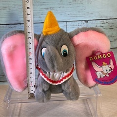 ディズニーランド　レトロ　ダンボぬいぐるみ　タグ付きの画像