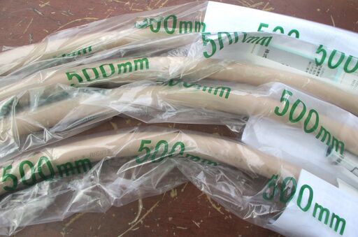 ☆桂精機製作所 FH10 LPG 燃焼器用鋼線入りホース 500mm 4本セット◆柔軟性に優れた配管材