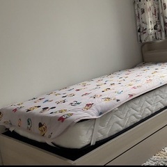 シングルベッド マットレス付き 収納付き