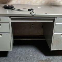 Metal Office Desk | 6 Drawers 