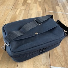 【ハンドメイド】国産帆布ショルダーバッグ 斜めがけ 黒【新品未使用】の画像