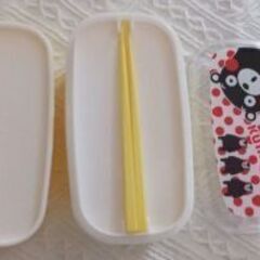 未使用　くまモン　収納2段ランチボックス  お弁当箱の画像