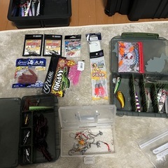 【定価約25000円】【早い者勝ち】釣具セット　ロッド3本　ルアー多数ありの画像