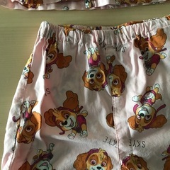 パウパトロール　スカイ　甚平　浴衣　パジャマ　上下セット　サイズ：90の画像