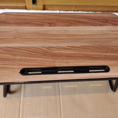 【ローテーブル・折りたたみ・ミニ・木目調】 武田コーポレーション(Takeda corporation) ブラウン 50×30×21cm 折りたたみミニテーブルBR 81465BRの画像