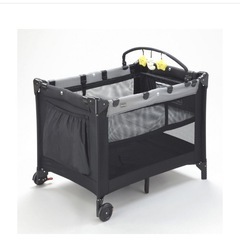 【お譲り先が決まりました】KATOJIの折りたたみ式ベビーベッドプレイヤード☺︎おむつ替えテーブルとマットレス付き✨の画像