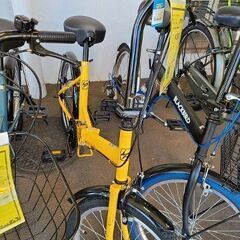 J6611　折りたたみ自転車　SOUTHERNPORT　イエロー...