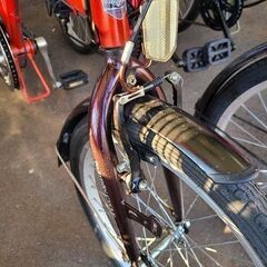 J6614　折りたたみ自転車　SMART CONNECTION SC-07　レッド　20インチ　6ギア　★店頭にて試乗可★ 簡易クリーニング済　【リユースのサカイ柏店】　 中古自転車 　流山市  松戸市 我孫子市 鎌ヶ谷市 船橋市 守谷市 取手市　の画像