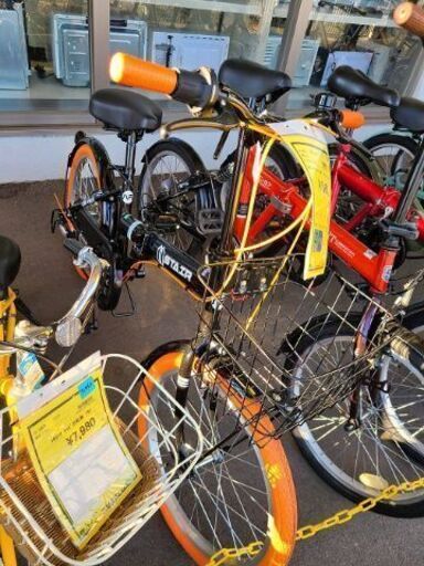 J6615　折りたたみ自転車　STAIR　ブラック　20インチ　6ギア　★店頭にて試乗可★ 簡易クリーニング済　【リユースのサカイ柏店】　 中古自転車 　流山市  松戸市 我孫子市 鎌ヶ谷市 船橋市 守谷市 取手市