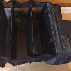 美品　未使用品　[Rocotto] トラベルポーチ Mサイズ（30×45×17cm～54cm） 吊り下げ 圧縮 旅行 パッキング インナーバッグ クローゼット 出張 入院 収納 吊り下げ収納 旅行ポーチ (幅45cm×ブラック)の画像