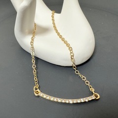 《GOLD》チャームネックレス＊ラインストーン  の画像