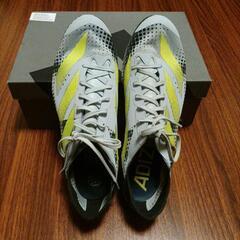 陸上競技 adizero スパイクシューズ 27.5cm グレー...