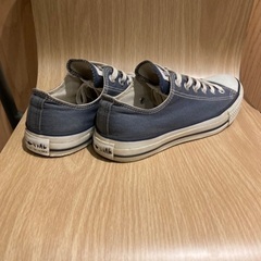 《 ALL ★ STAR . converse 》👟 古着 . スニーカー . 薄紺 . ライトダークブルー ，の画像