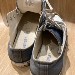 《 ALL ★ STAR . converse 》👟 古着 . スニーカー . 薄紺 . ライトダークブルー ，の画像