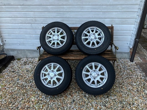軽トラ　軽バン用　アルミホイール　スタッドレスタイヤ　145R12 12インチ　軽自動車冬タイヤ