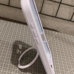 iPhone16promax専用　ラベンダー　ホワイト　カラーケースの画像