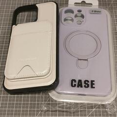 iPhone16promax専用　ラベンダー　ホワイト　カラーケース
