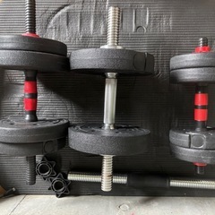 【早い者勝ち】ダンベル 棒4つ、重り