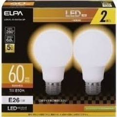 エルパ　新品LED電球e26 60w　2個入り8箱の画像