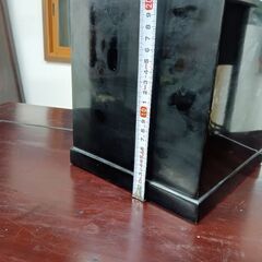 会津塗 小物入れ レターケース 小引き出し 2段の画像