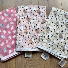 ガーゼプリント生地　3種　新品