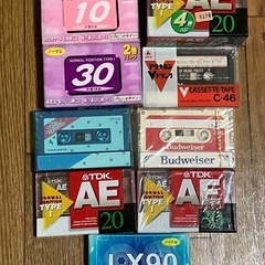 カセットテープ・未使用／14本