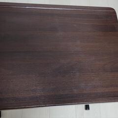 サイドテーブル　木目の画像
