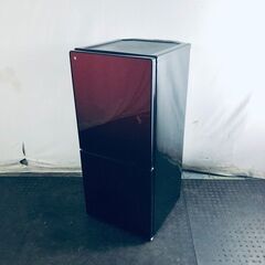 ID:rd24397 ユーイング U-ING 冷蔵庫 一人暮らし 中古 2016年製 2ドア 110L レッド ファン式 右開き UR-FG110J(R)  【リユース品：状態B】【送料無料】【設置費用無料】