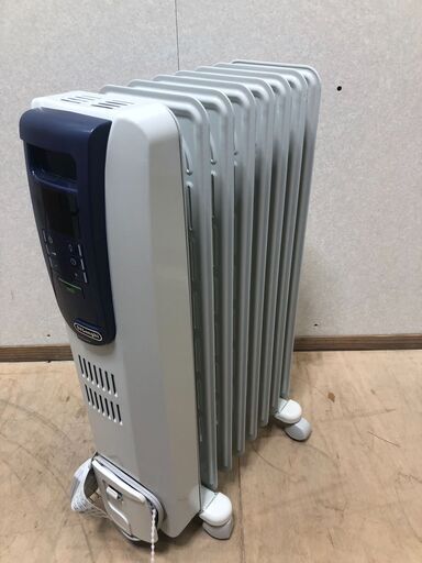 【美品】デロンギ デジタルラディアント オイルヒーター KHD410812-MB 適応畳数8～10畳 フィン枚数8枚 DeLonghi 元箱付き　【糸島市内 送料無料】48334-1-①-008