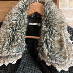 axes femme アクシーズファム フェイクファー 長袖ピーコート サイズMの画像