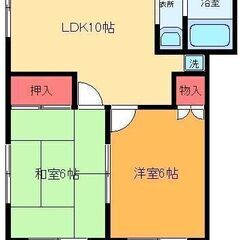 ☆3月上旬入居可！　★角部屋！　☆民泊相談！　★振り分け２DK　...