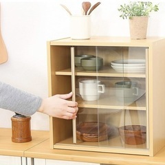 【決定しました！】食器棚　飾り棚　ガラス扉 その② 　の画像