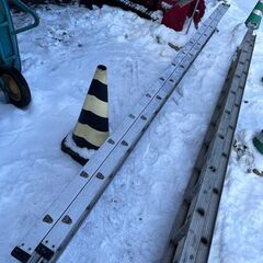 【店頭受け渡し限定】2連ハシゴ 約6～7ｍ 屋根雪下ろし等の画像