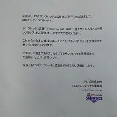 サンフレッチェ広島 スローガンフラッグ2012《青山敏弘元選手サイン入》の画像