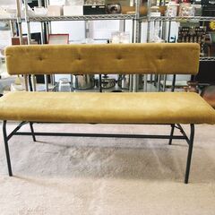  3点セット！journal standard Furniture  ジャーナルスタンダードファニチャー   PAXTON LD BENCH umber パクストン LD ベンチ アンバー 2台  エルディベンチ 長椅子 アーム付き  パクストン エルディ テーブル  PAXTON LD TABLE の画像