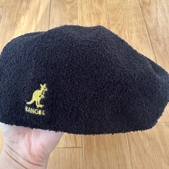 KANGOL ブラック ベレー帽 Lサイズ
