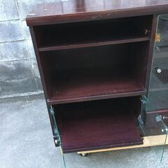 どうぞ【古家具0円】昭和家具 テレビ収納台 収納家具 上手にご活用ください 配達も可の画像