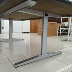 ★ジモティ割あり★ okamura 会議テーブル　大 ブラック H71.5×D120×W240 クリーニング済み HJ5696の画像