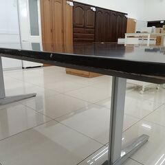 ★ジモティ割あり★ okamura 会議テーブル　大 ブラック H71.5×D120×W240 クリーニング済み HJ5696の画像