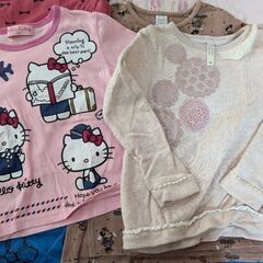 女の子長袖Ｔシャツ6点 110の画像